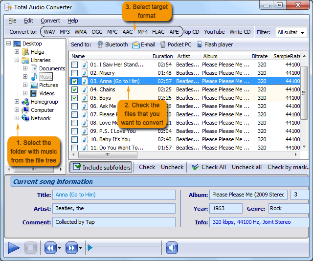 Convert WAV to AAC